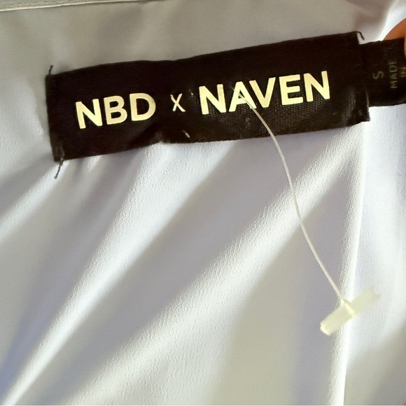 New NBD x Naven Lavender One Shoulder Draped Mini Dress Size Small - Picture 6 of 8